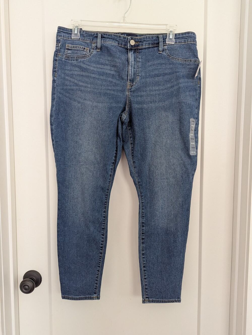 Gap Women's 16/33 Denim Leggings Mid Rise Skinny Stretch Dark Indigo NWT
